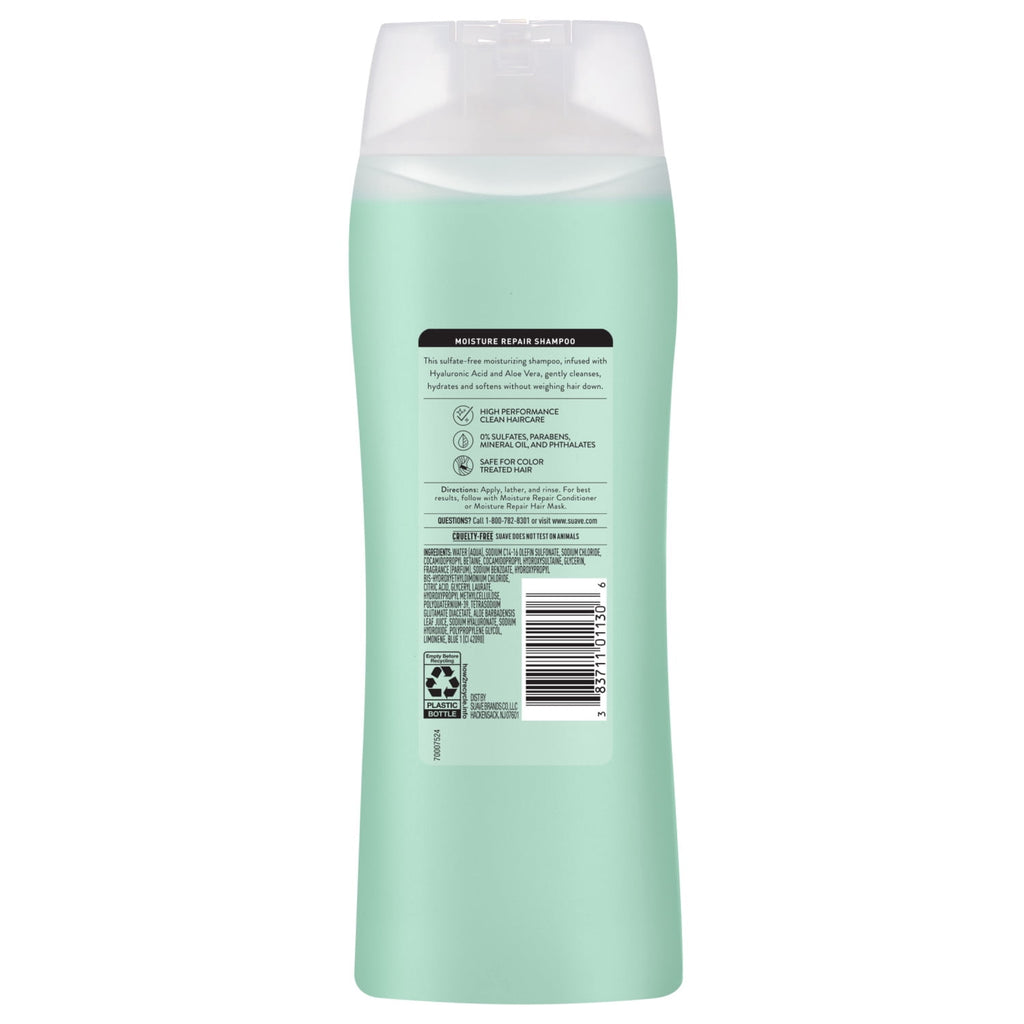 Suave Moisture Repair Sulfate-Free Shampoo with Hyaluronic Acid & Aloe Vera 18 fl oz