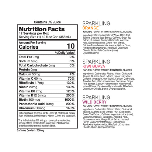 CELSIUS Sparkling Original Variety Pack Functional Energy Drink 12 fl oz 12 Pack