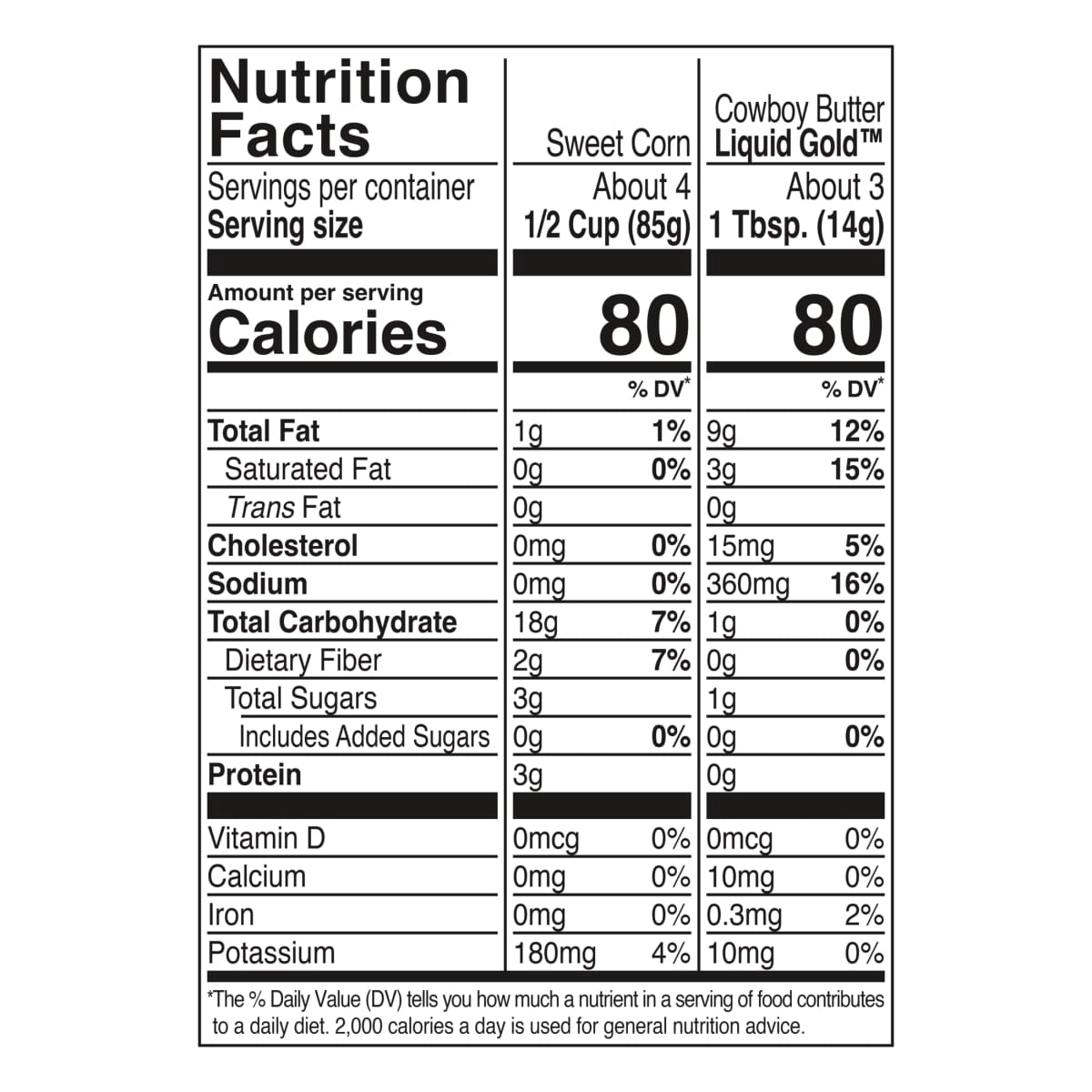 Kinder's Cowboy Butter Sweet Corn Frozen 13.5 Oz