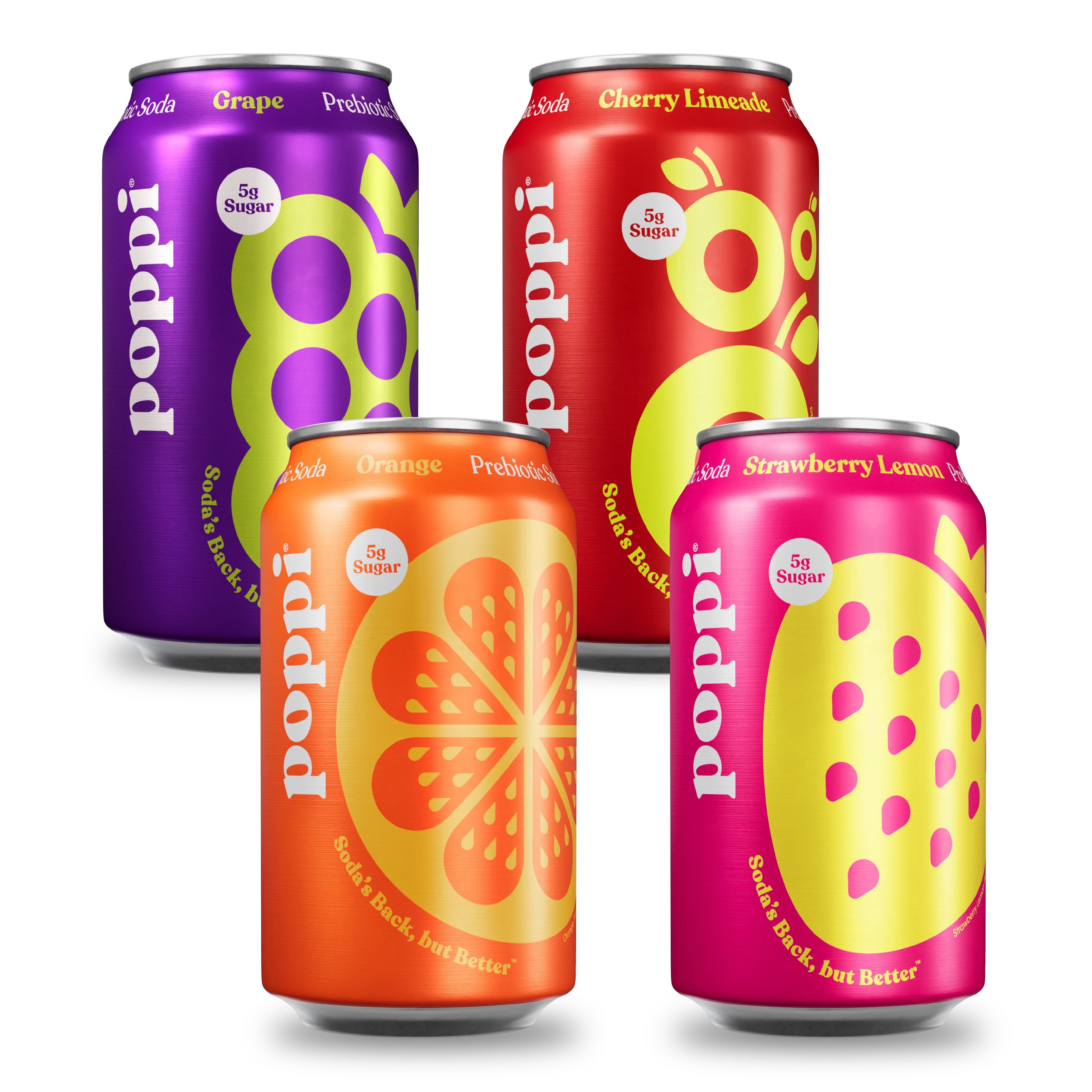 Poppi Soda Essentials Prebiotic Soda Variety Pack Cans 12 Fl Oz 8 Pack