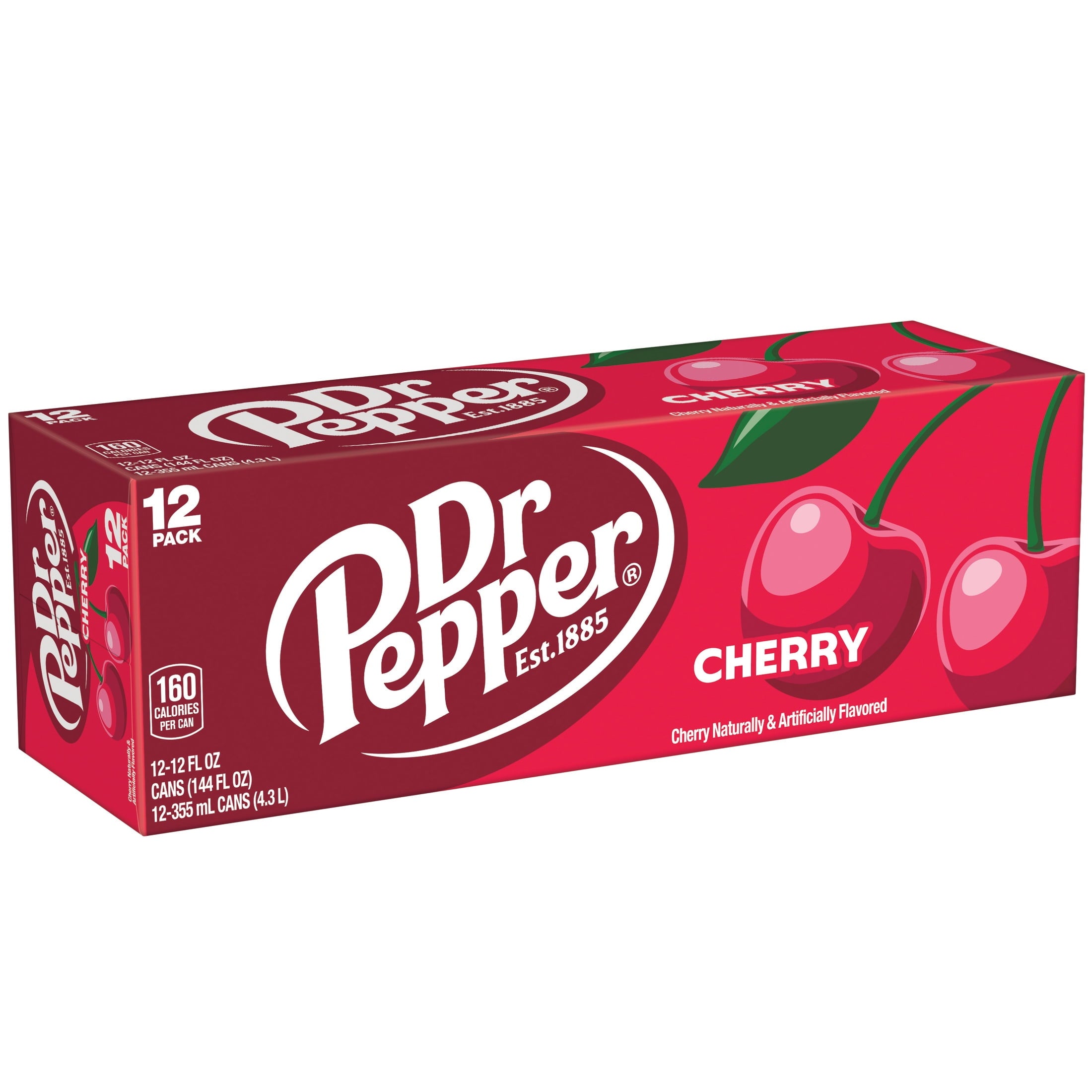 Cherry Soda Pop Cans 12 Fl Oz 12 Pack Dr Pepper