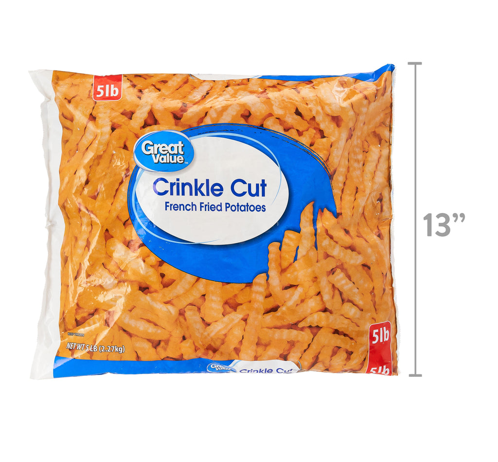 Great Value Crinkle Cut French Fried Potatoes 80 Oz Frozen