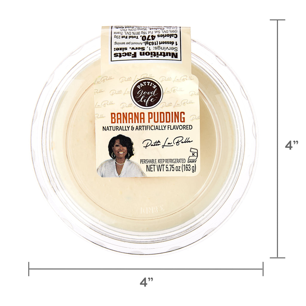 Banana Pudding Dessert Cup 5.75 Oz 1 Count Patti's Good Life