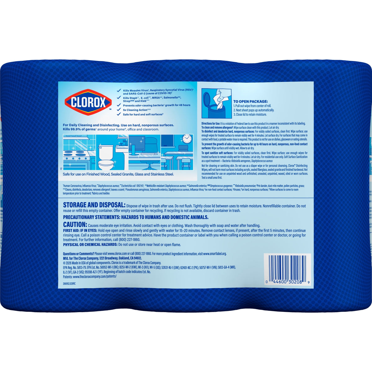 Clorox Disinfecting Cleaning Wipes Back to School Variety Pack 75 Count Pack of 3