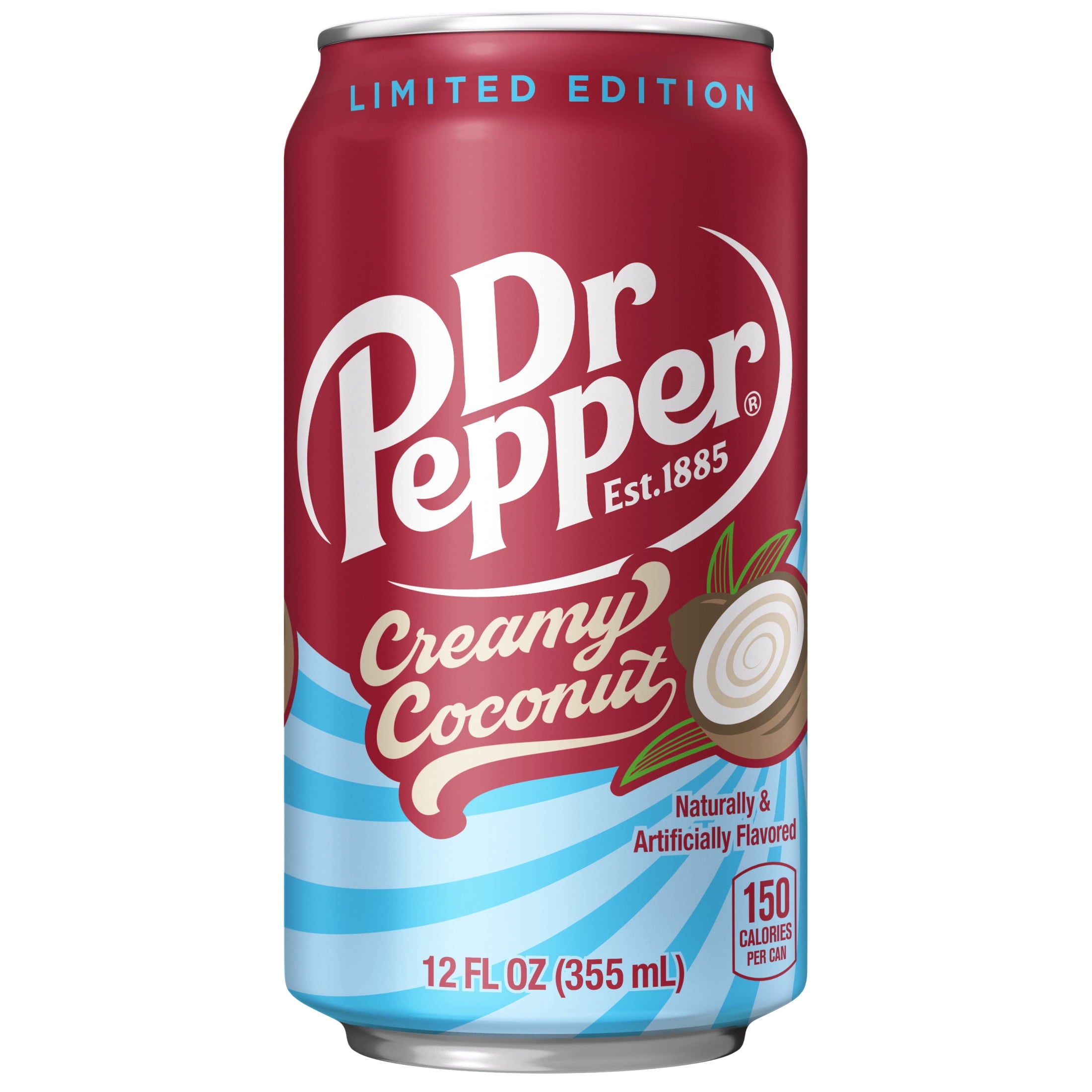 Dr Pepper Creamy Coconut Soda Pop Cans 12 Fl Oz 12 Pack