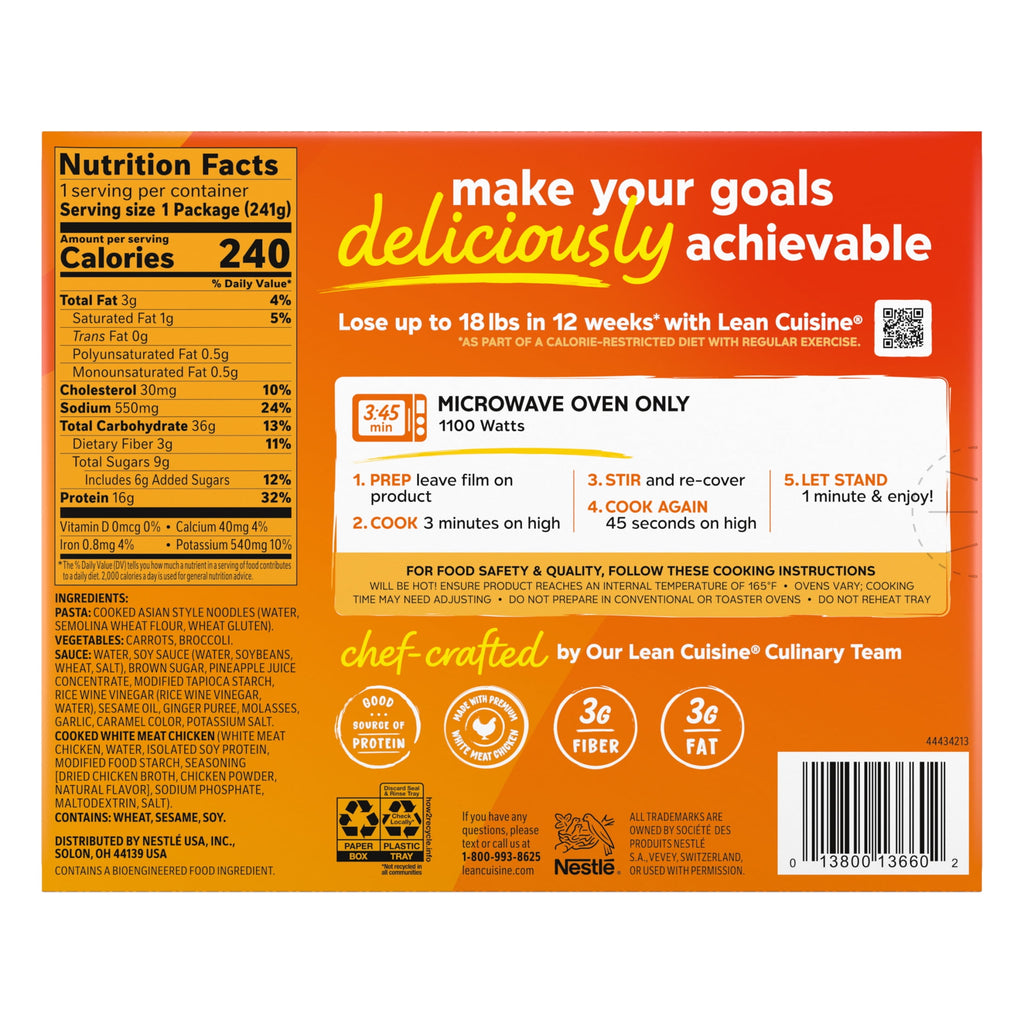 Lean Cuisine Chicken Teriyaki Frozen Meal 8.5 Oz