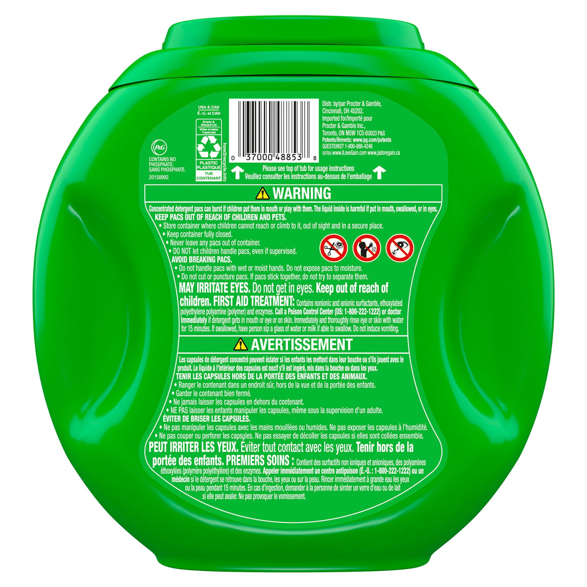 Gain Flings 4-in-1 Oxi Boost Febreze Laundry Detergent Pacs Original Scent 60 Count