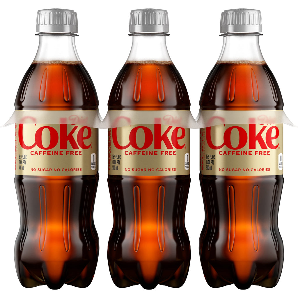Caffeine-Free Soda Pop Bottles 16.9 Fl Oz 6 Pack Diet Coke