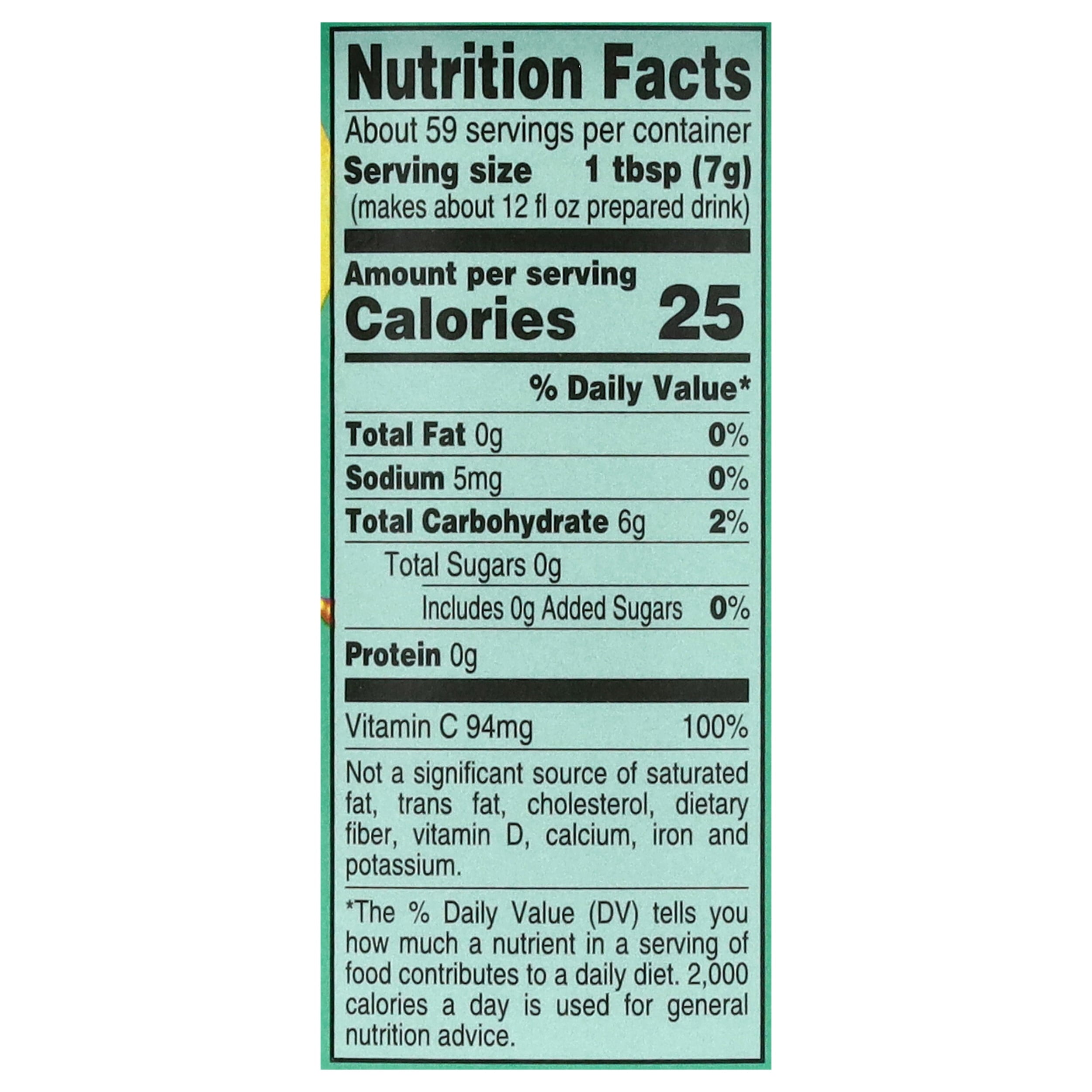 4C Zero Sugar Green Tea Antioxidant Naturally Caffeinated Iced Tea Mix 13.9 oz Canister