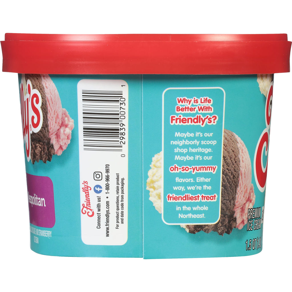 Friendly's Rich and Creamy Vanilla Chocolate Strawberry Ice Cream 48 Fl Oz