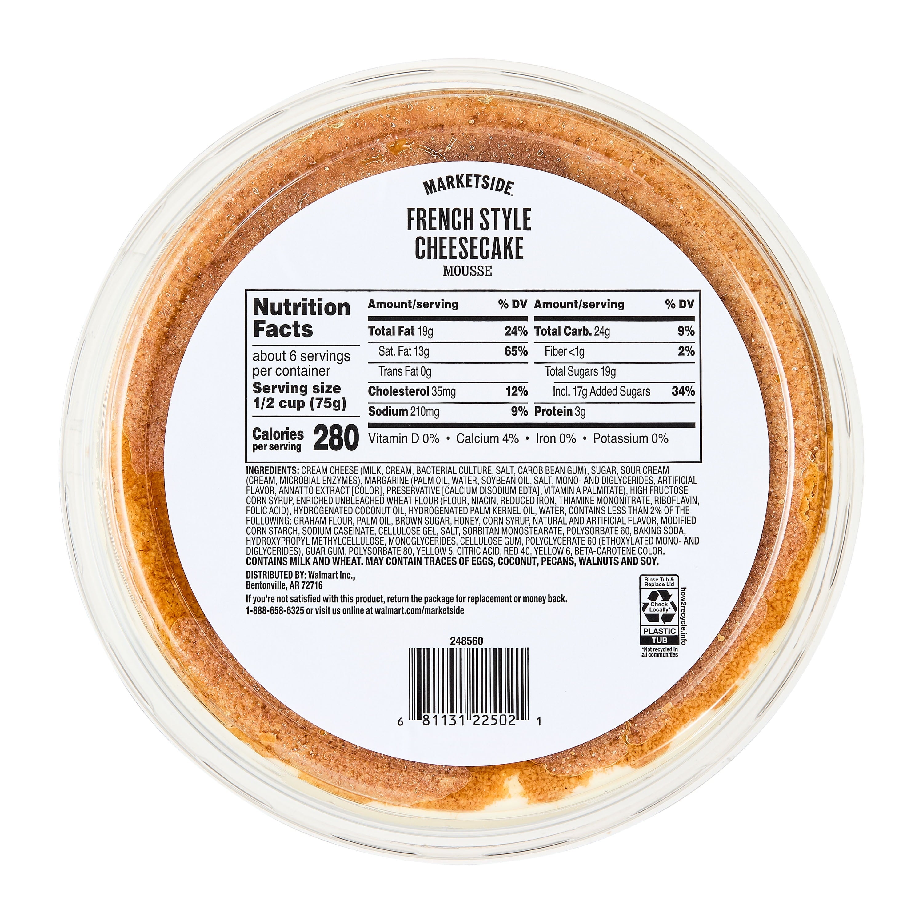 French Style Cheesecake Dessert 16 Oz 1 Count Marketside