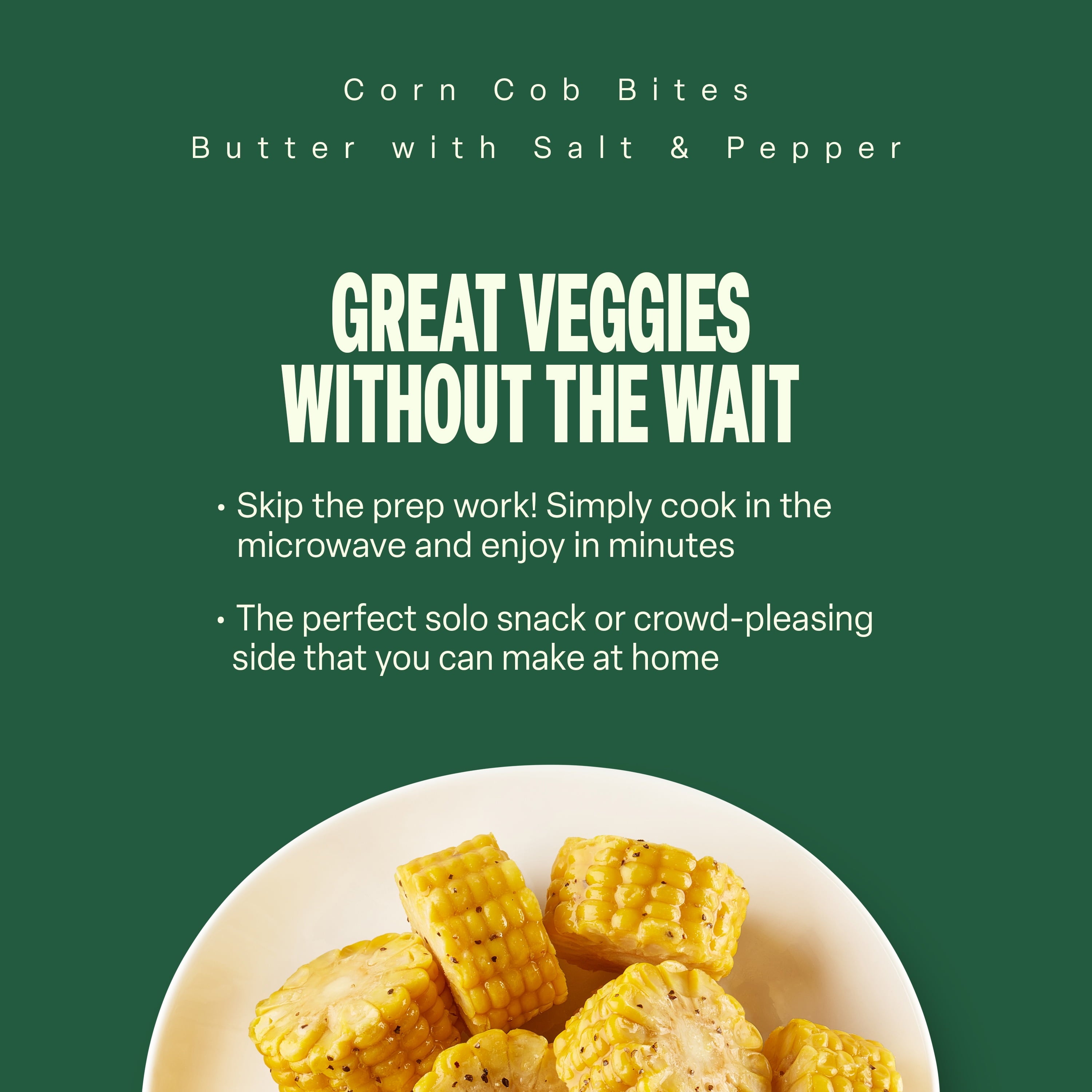 Green Giant Corn Cob Bites Butter Salt & Pepper Frozen 16 Oz