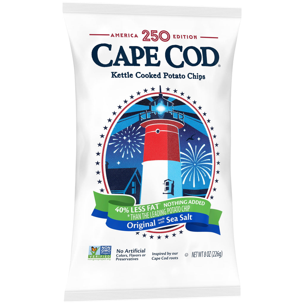 Less Fat Original Kettle Cooked Potato Chips 8 Oz Cape Cod
