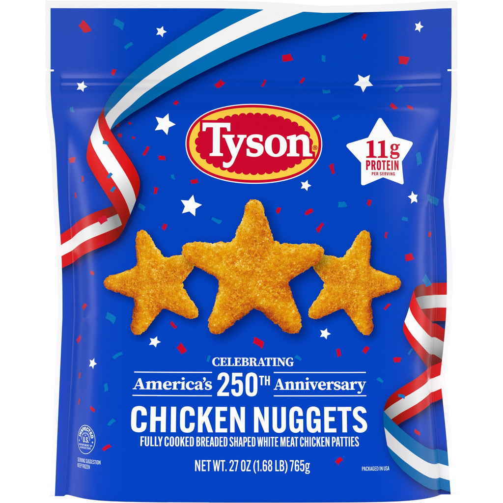Tyson Chicken Nuggets Celebrating USA 250 Years Frozen 27 Oz