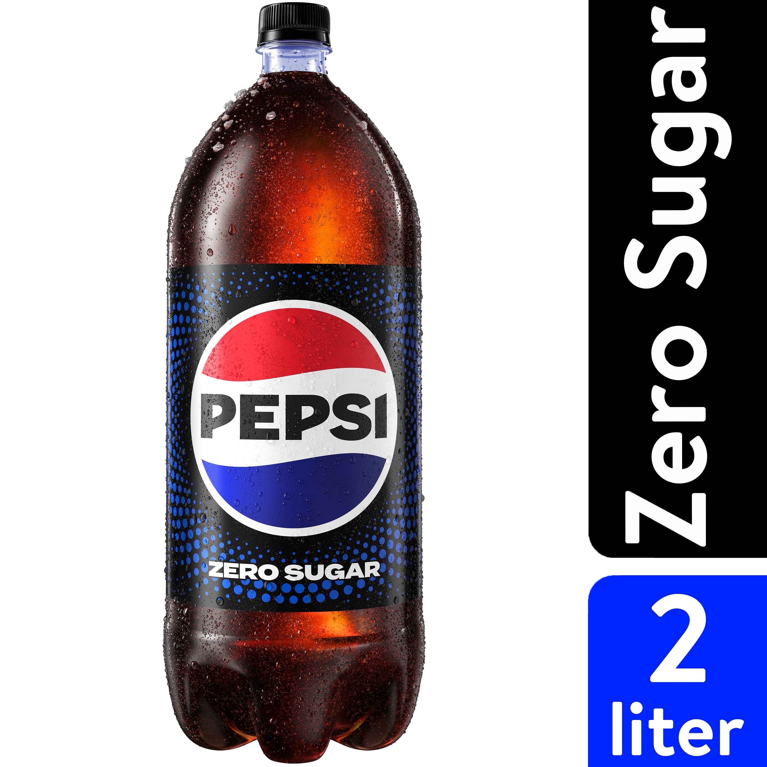 Pepsi Cola Zero Sugar Soda Pop 2 Liter Bottle