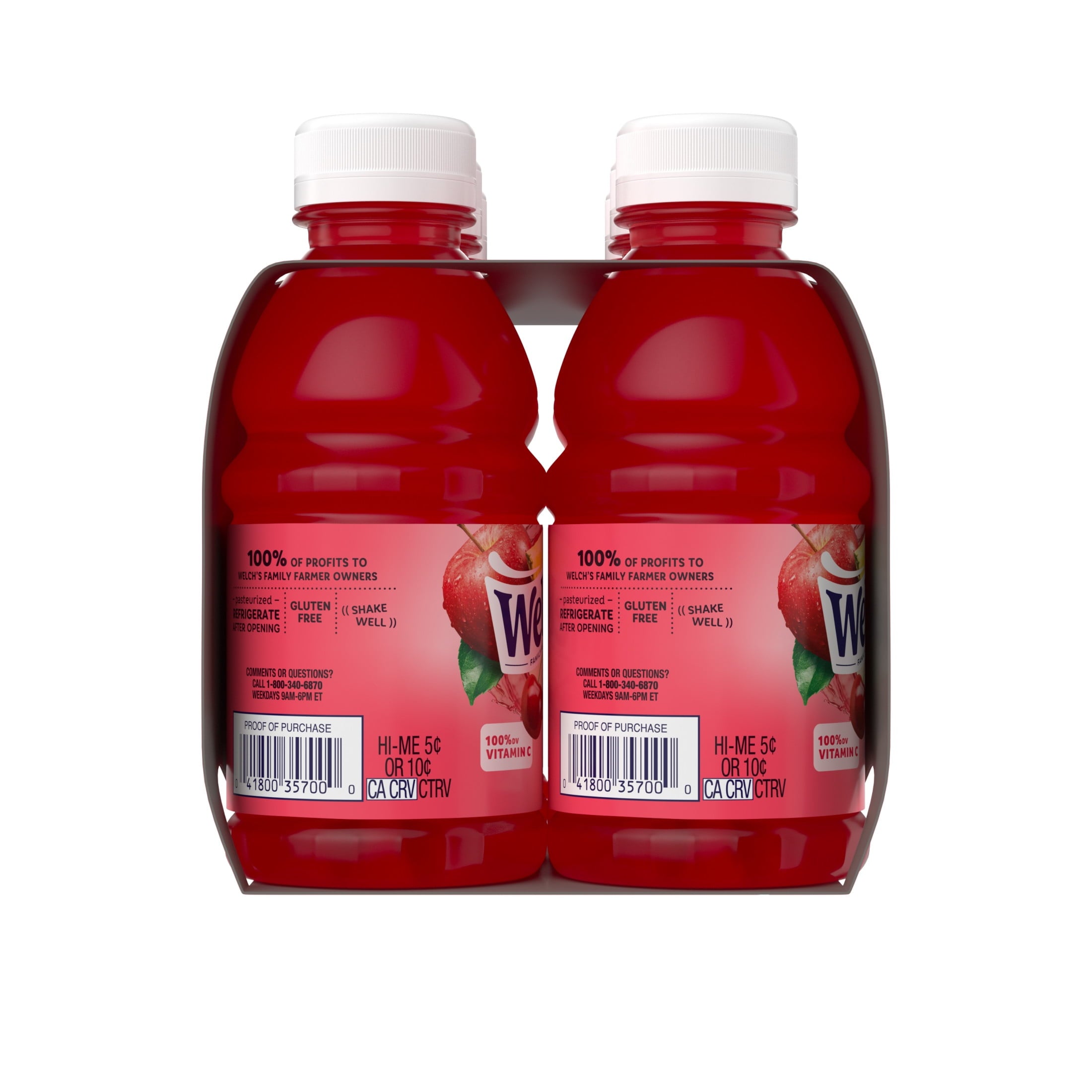 Welch's Fruit Punch Juice Drink 10 fl oz 6 Pack