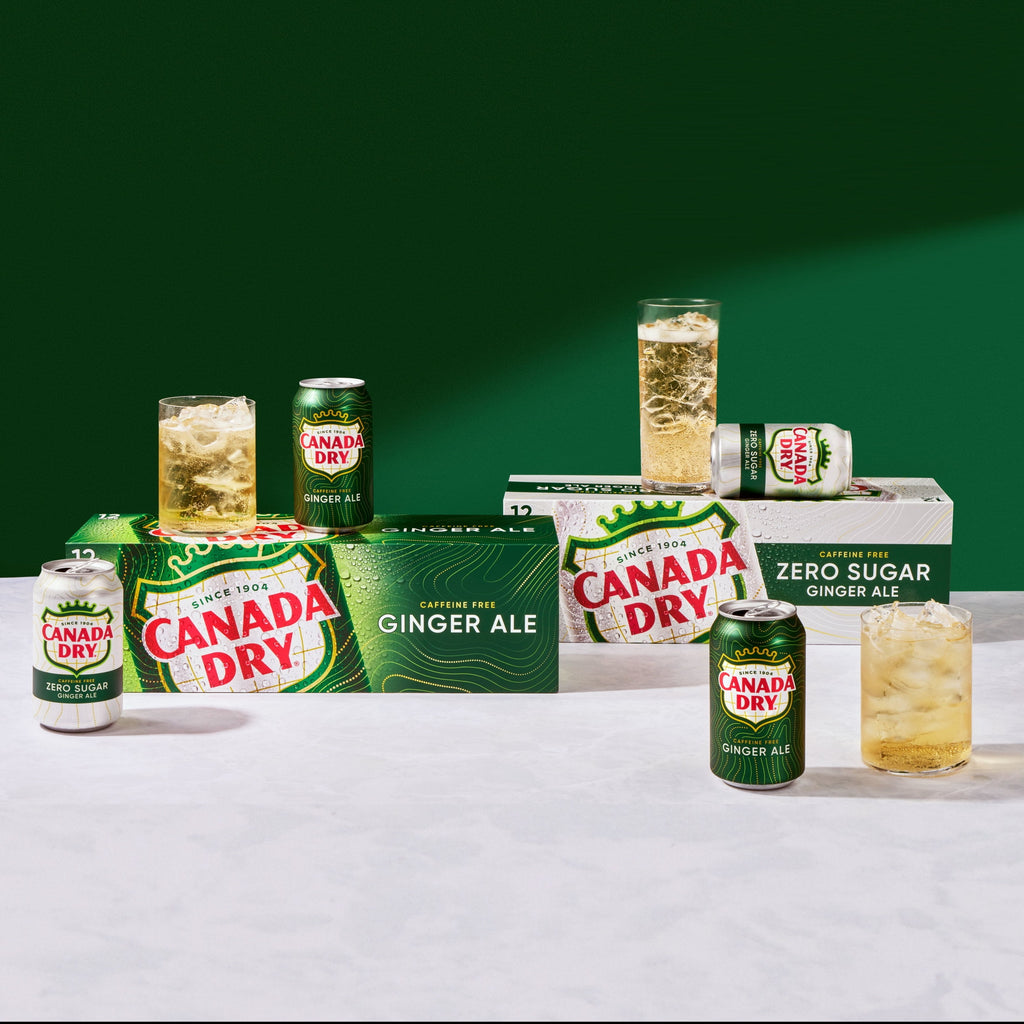 Canada Dry Caffeine Free Zero Sugar Ginger Ale Soda Pop Cans 12 Fl Oz 12 Pack