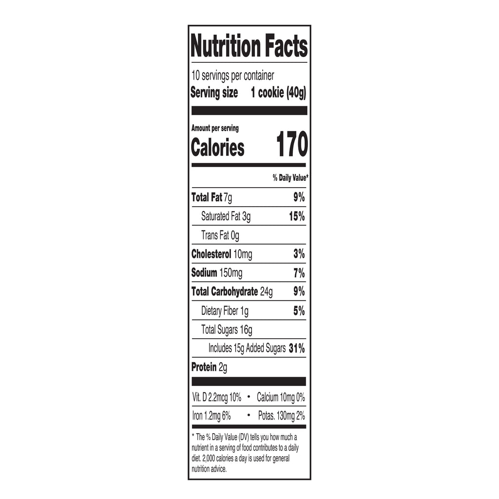 Double Chocolate Bakery Cookies 14 Oz 10 Count Freshness Guaranteed