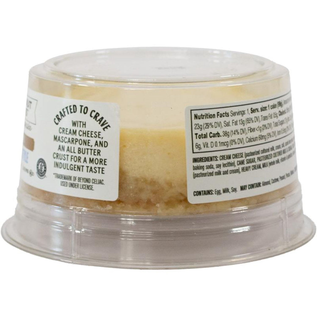 Gluten Free New York Style Cheesecake 3.5 Oz 1 Count Frozen Chuckanut Bakers