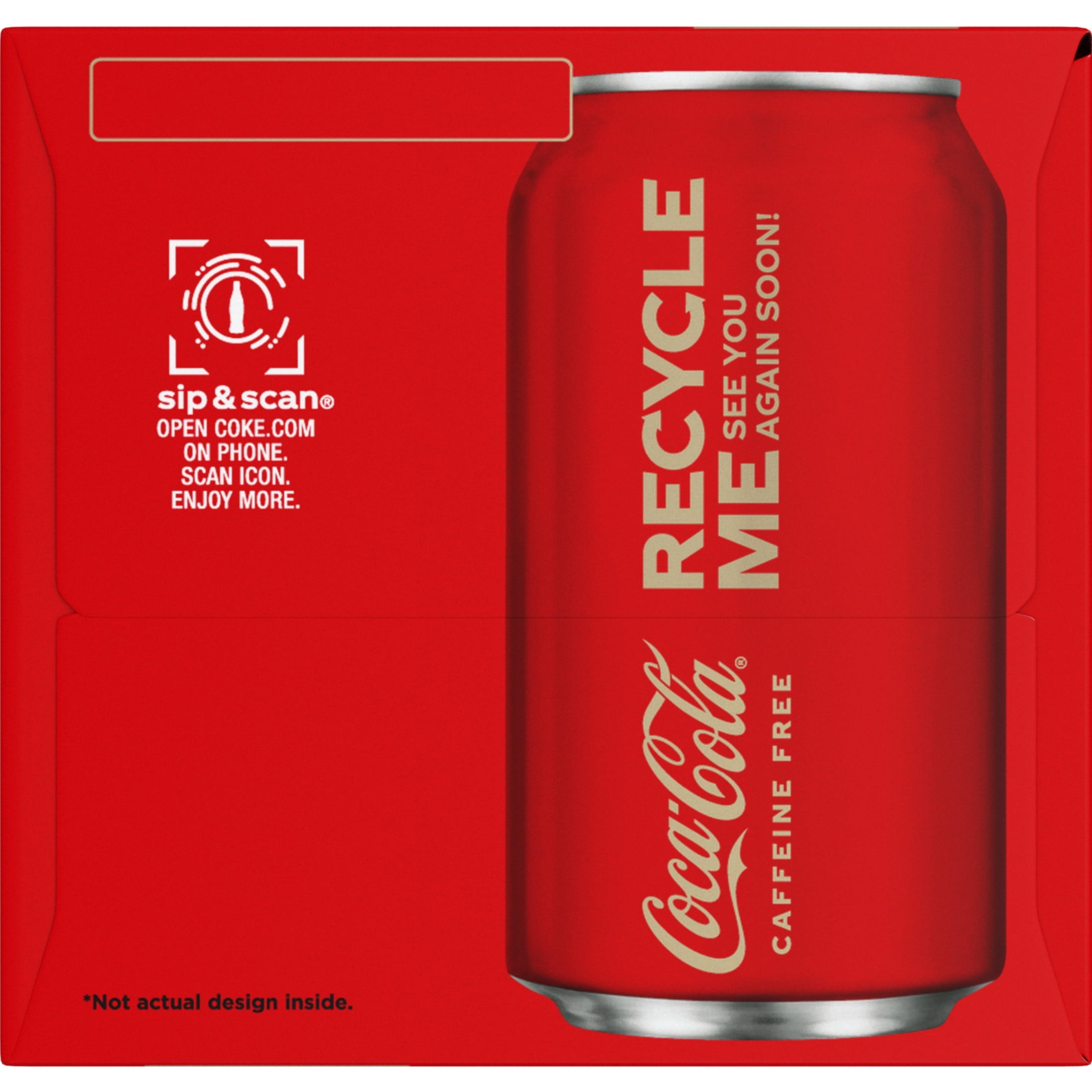 Caffeine-Free Soda Pop Fridge Pack Cans 12 Fl Oz Coca-Cola