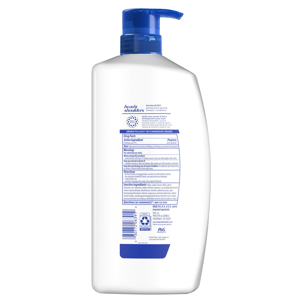 Head & Shoulders Anti-Dandruff 2in1 Shampoo & Conditioner Tea Tree Oil 28.2 fl oz