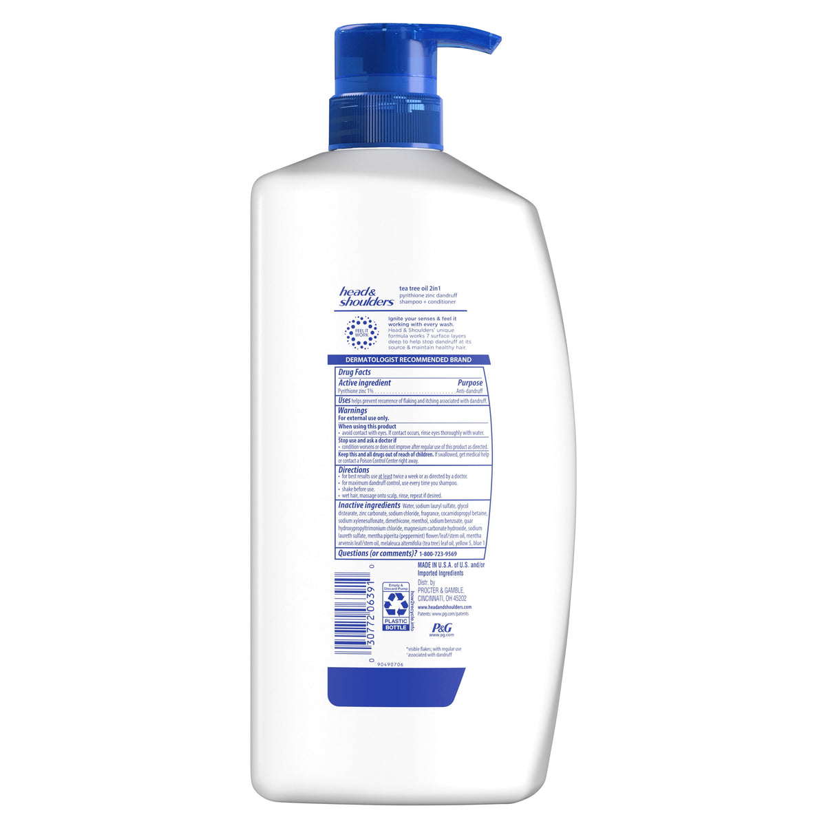 Head & Shoulders Anti-Dandruff 2in1 Shampoo & Conditioner Tea Tree Oil 28.2 fl oz