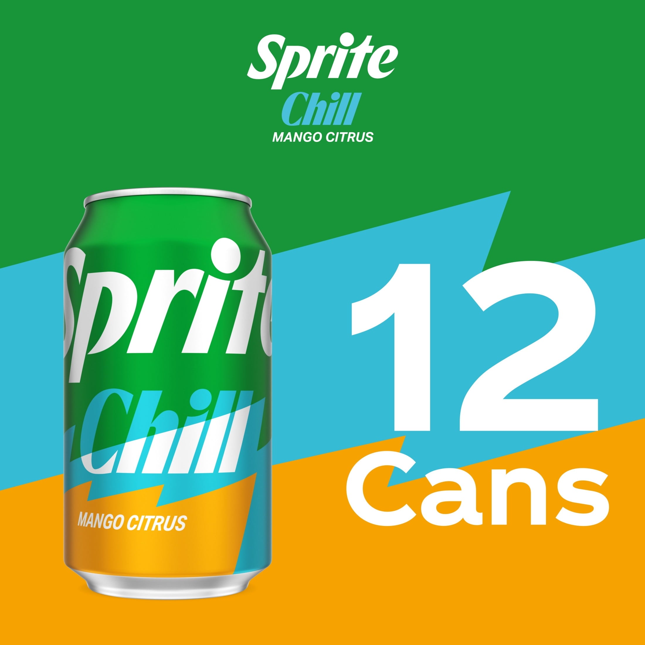 Sprite Chill Mango Citrus Soda Pop Cans 12 Fl Oz 12 Pack