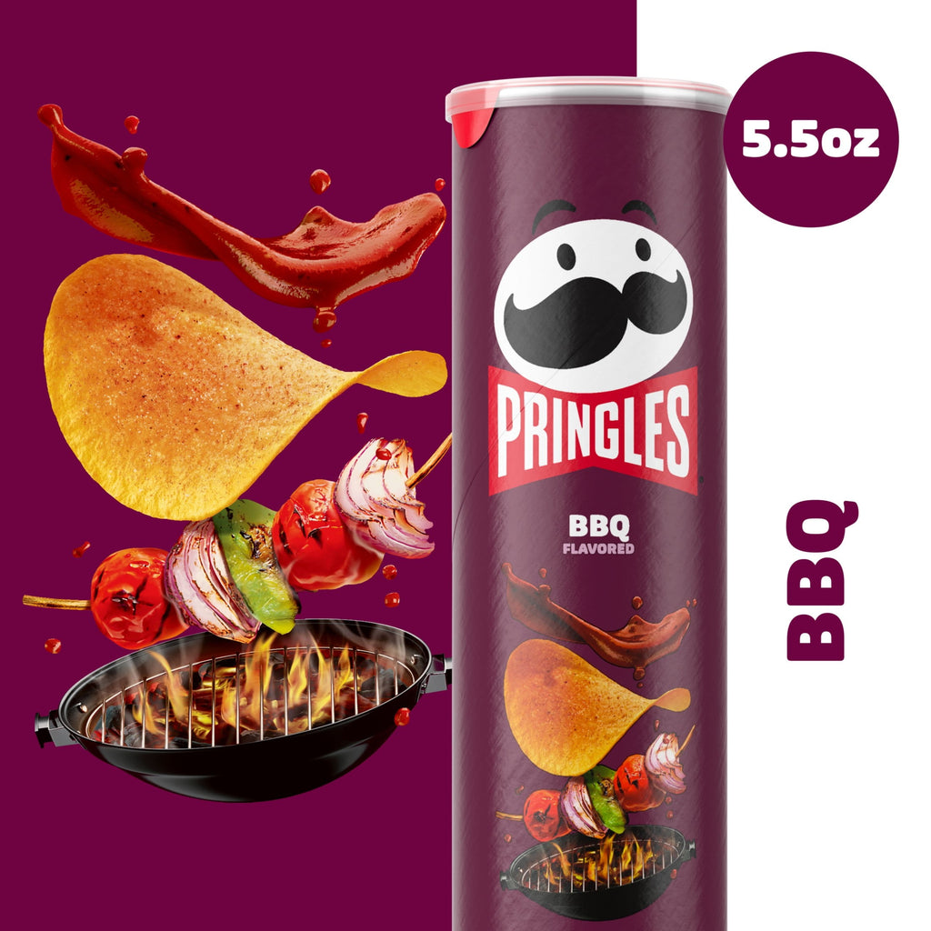 BBQ Potato Crisps Chips 5.5 Oz Pringles