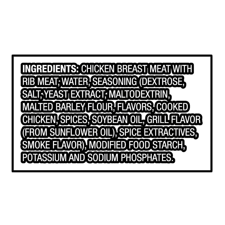 Great Value Fully Cooked Grilled Chicken Breast Frozen 22 Oz