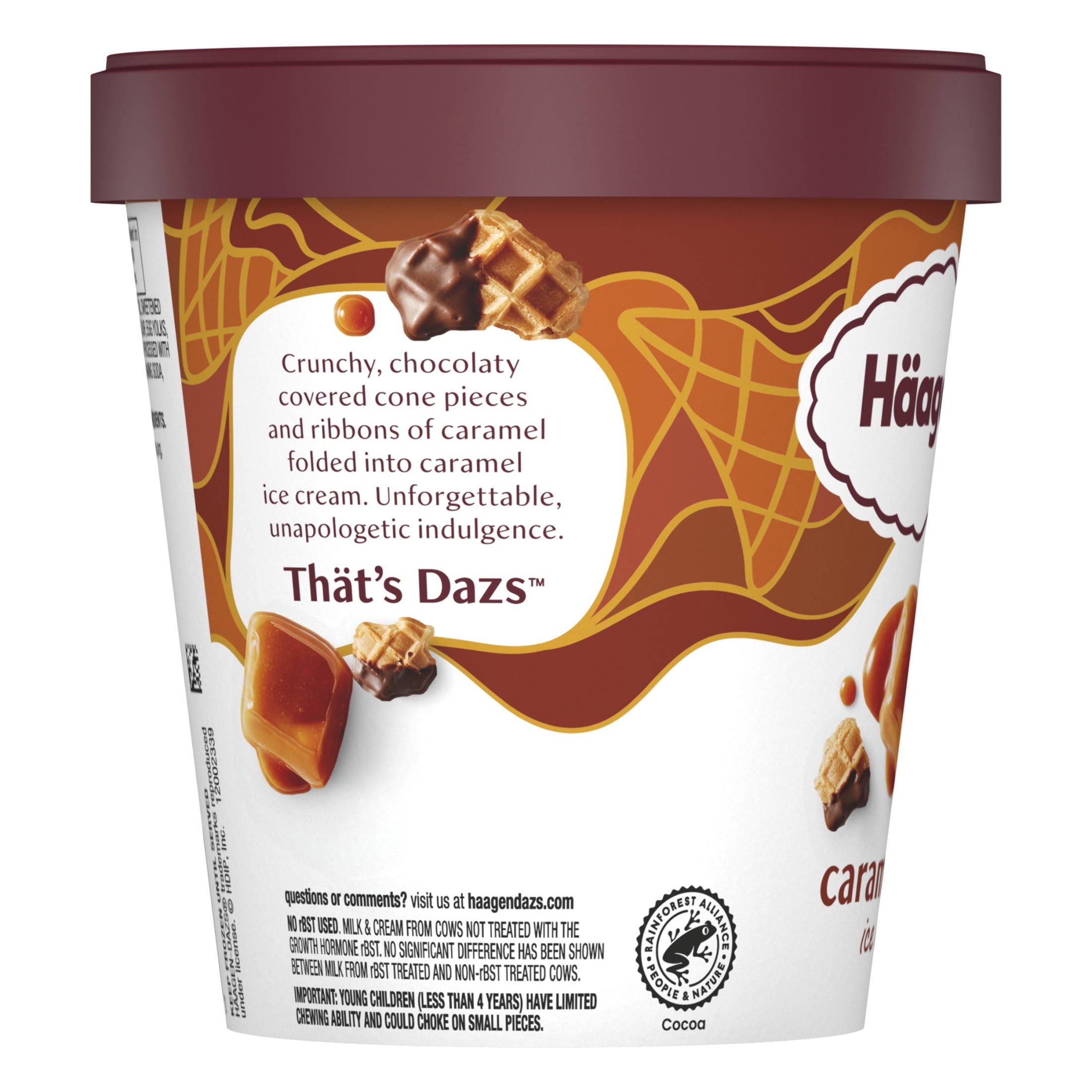 Häagen-Dazs Caramel Cone Ice Cream 14 Oz