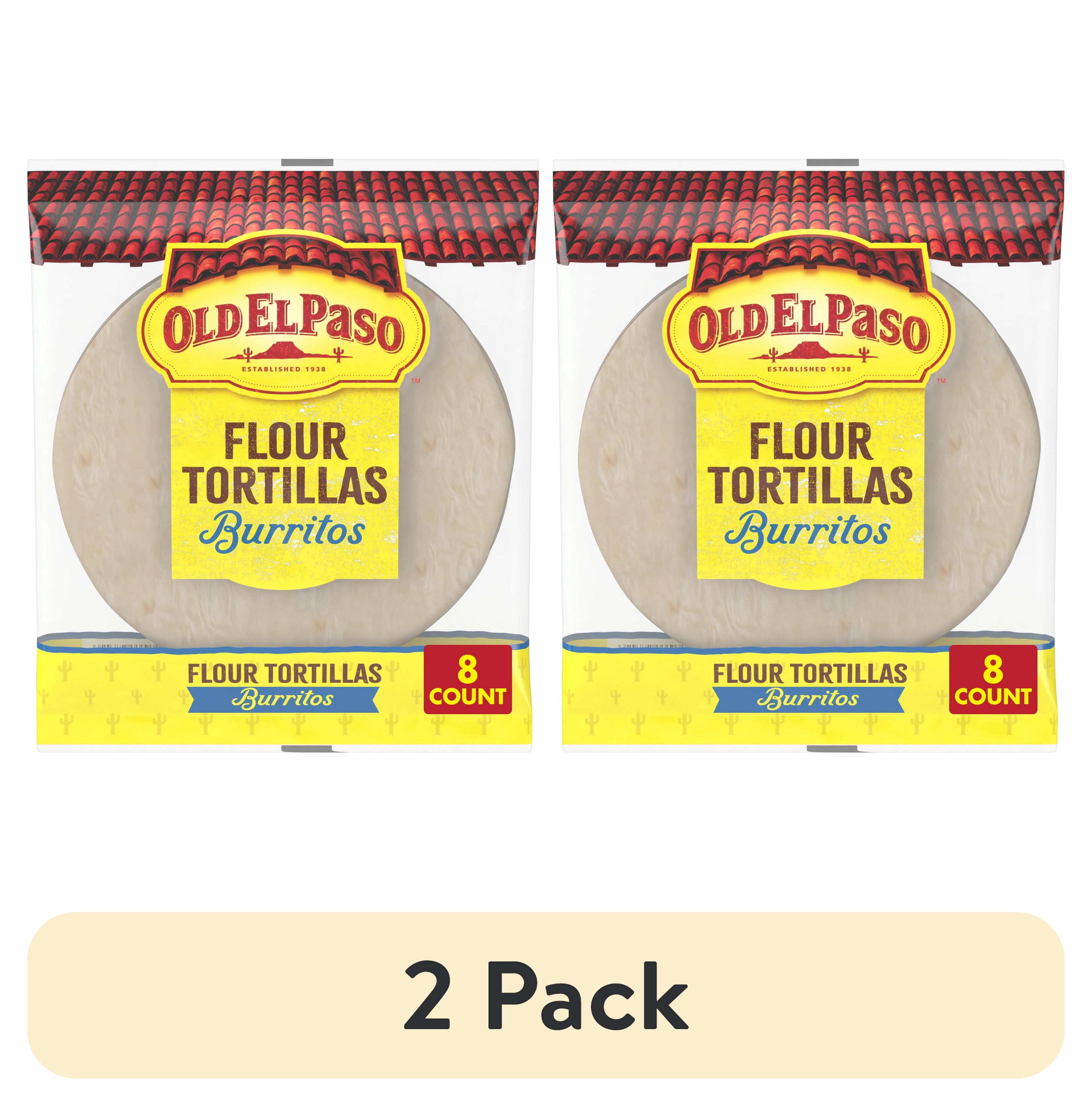 Flour Tortillas For Burritos 11 Oz 8 Count 2 Pack Old El Paso
