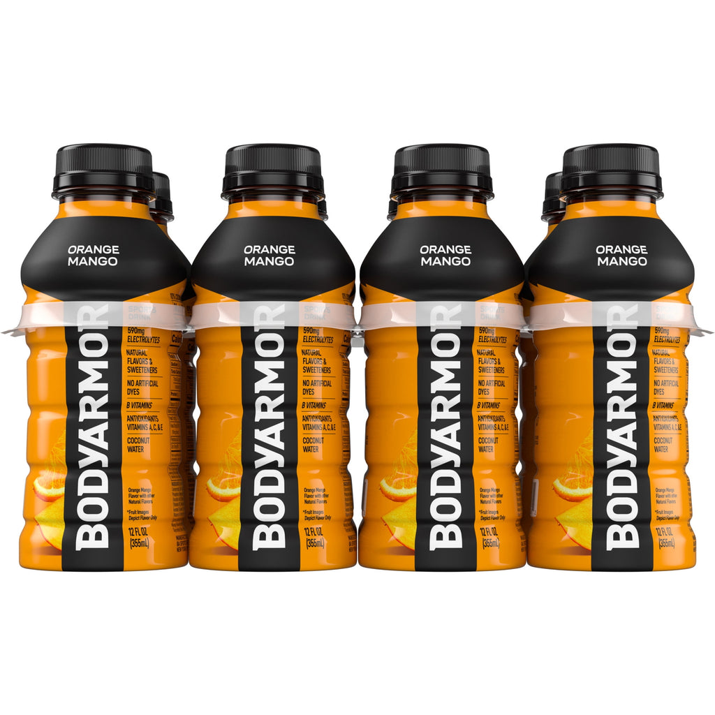 BODYARMOR Orange Mango Electrolyte Sports Drink 12 fl oz Bottles (8 Pack)
