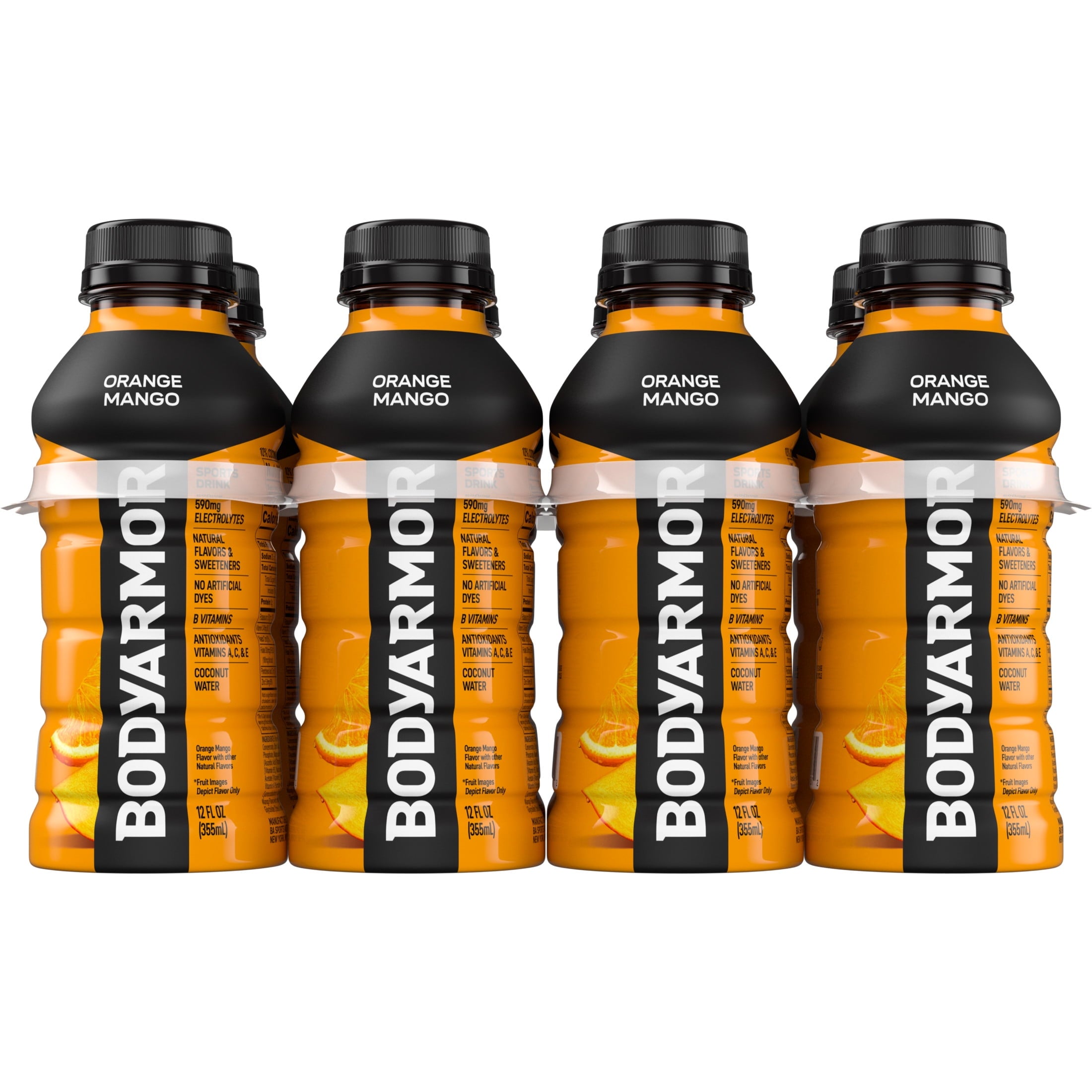 BODYARMOR Orange Mango Electrolyte Sports Drink 12 fl oz Bottles (8 Pack)