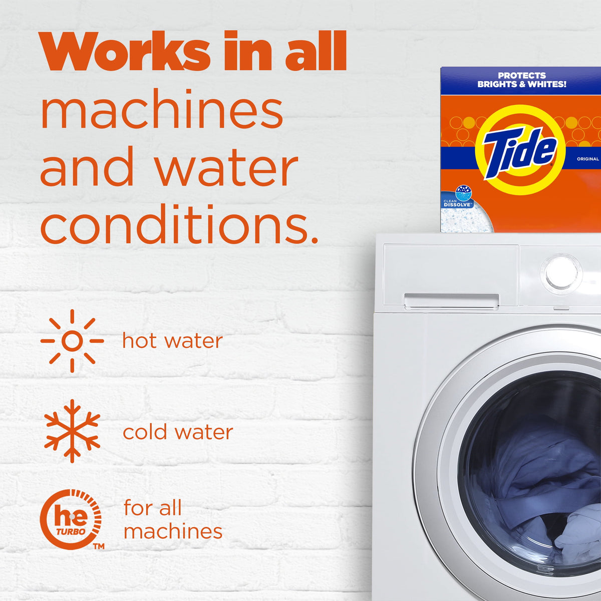 Tide Powder Laundry Detergent Original Scent 50 oz 44 Loads
