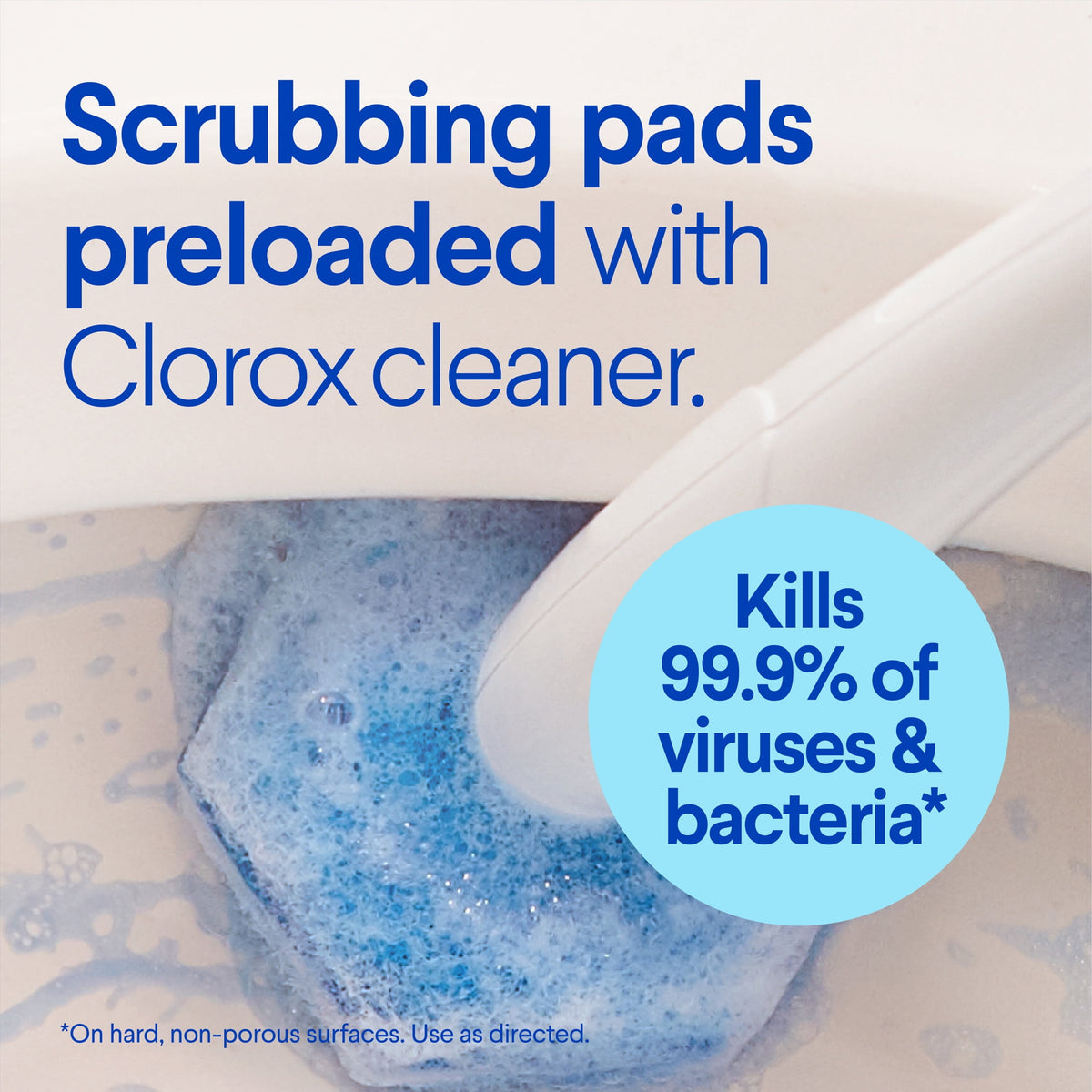 Clorox ToiletWand Disinfecting Refills Scrubbing Pads Fresh Scent 10 Count