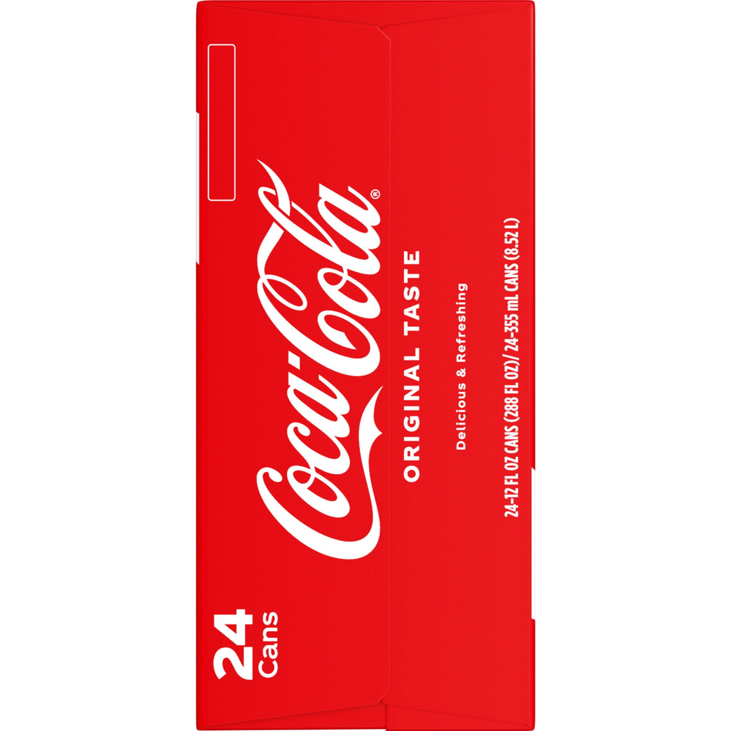 Soda Pop Cans 12 Fl Oz 24 Pack Coca-Cola