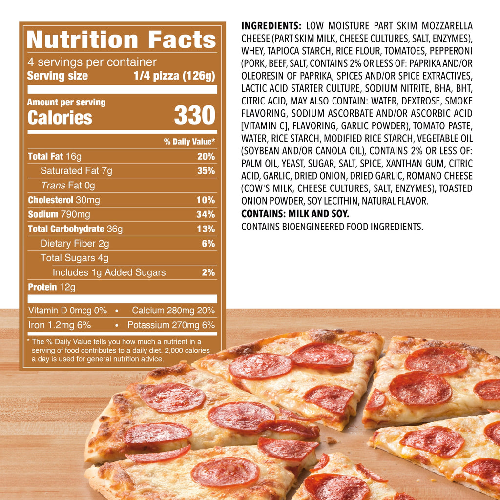Freschetta Gluten Free Thin Crust Pepperoni Frozen Pizza 17.78 Oz