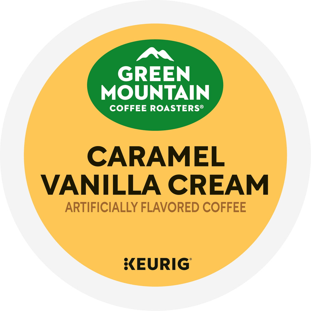 Green Mountain Coffee Roasters Caramel Vanilla Cream Light Roast K-Cup Coffee Pods 24 Count