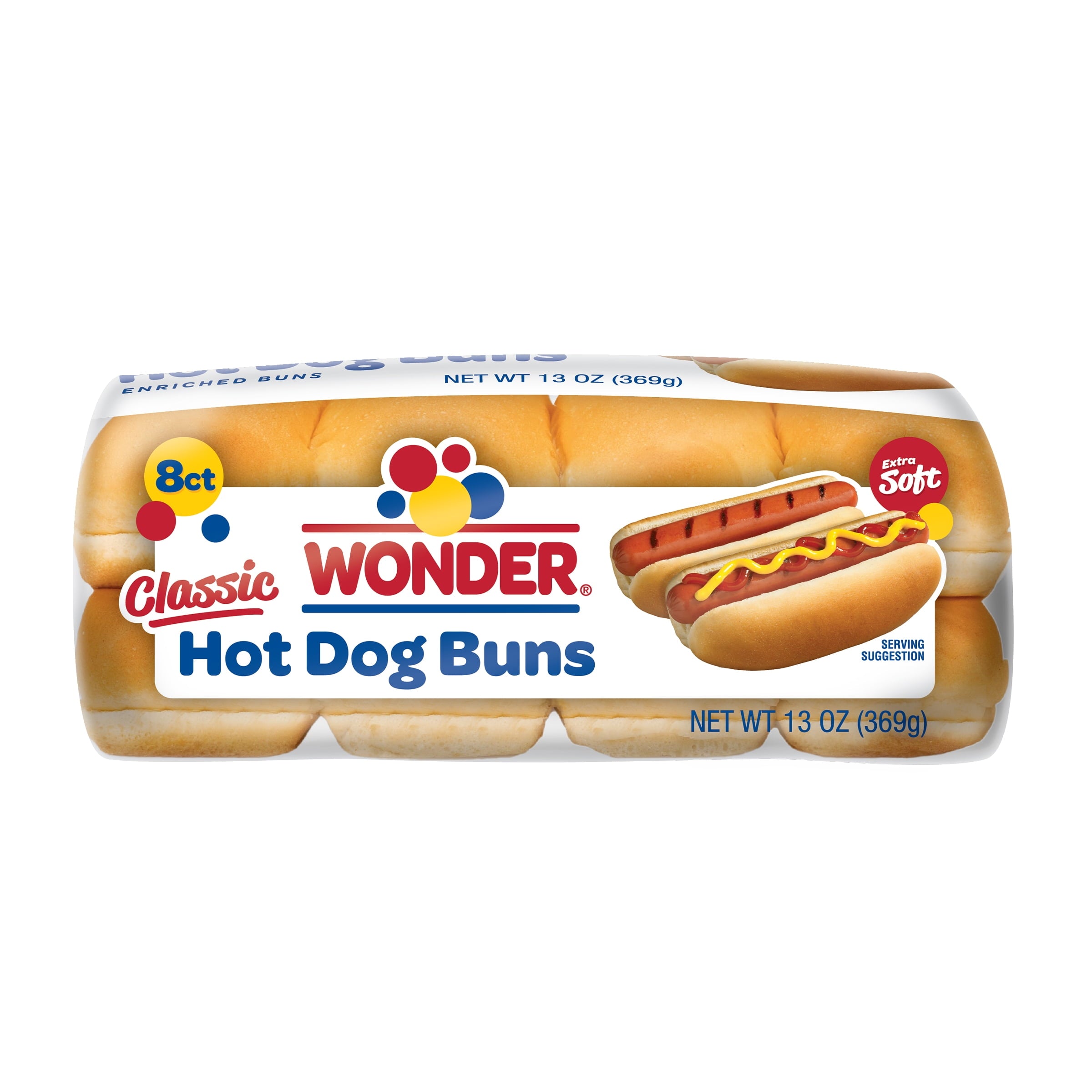 Classic Hot Dog Buns 13 Oz 8 Ct