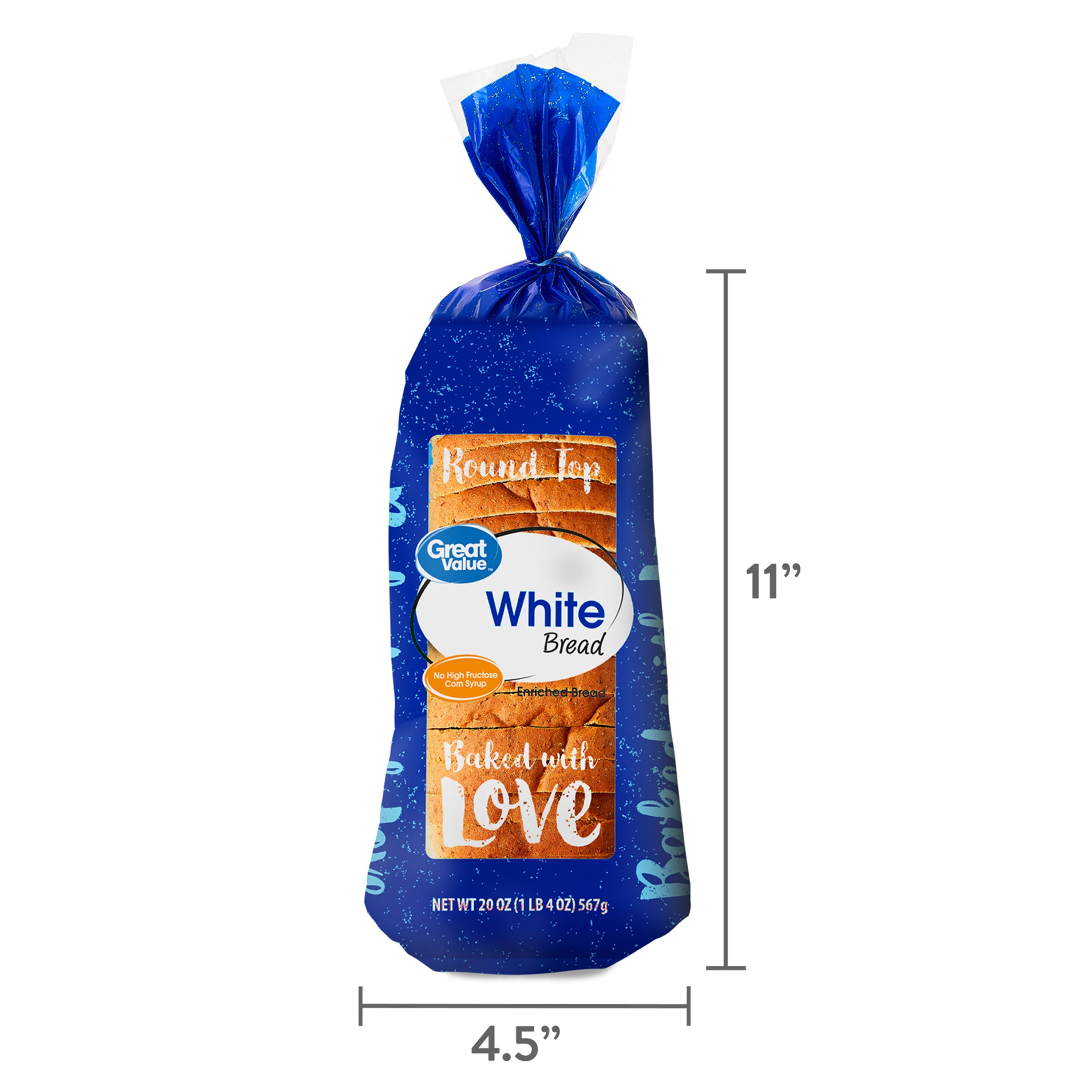 White Round Top Bread 20 Oz