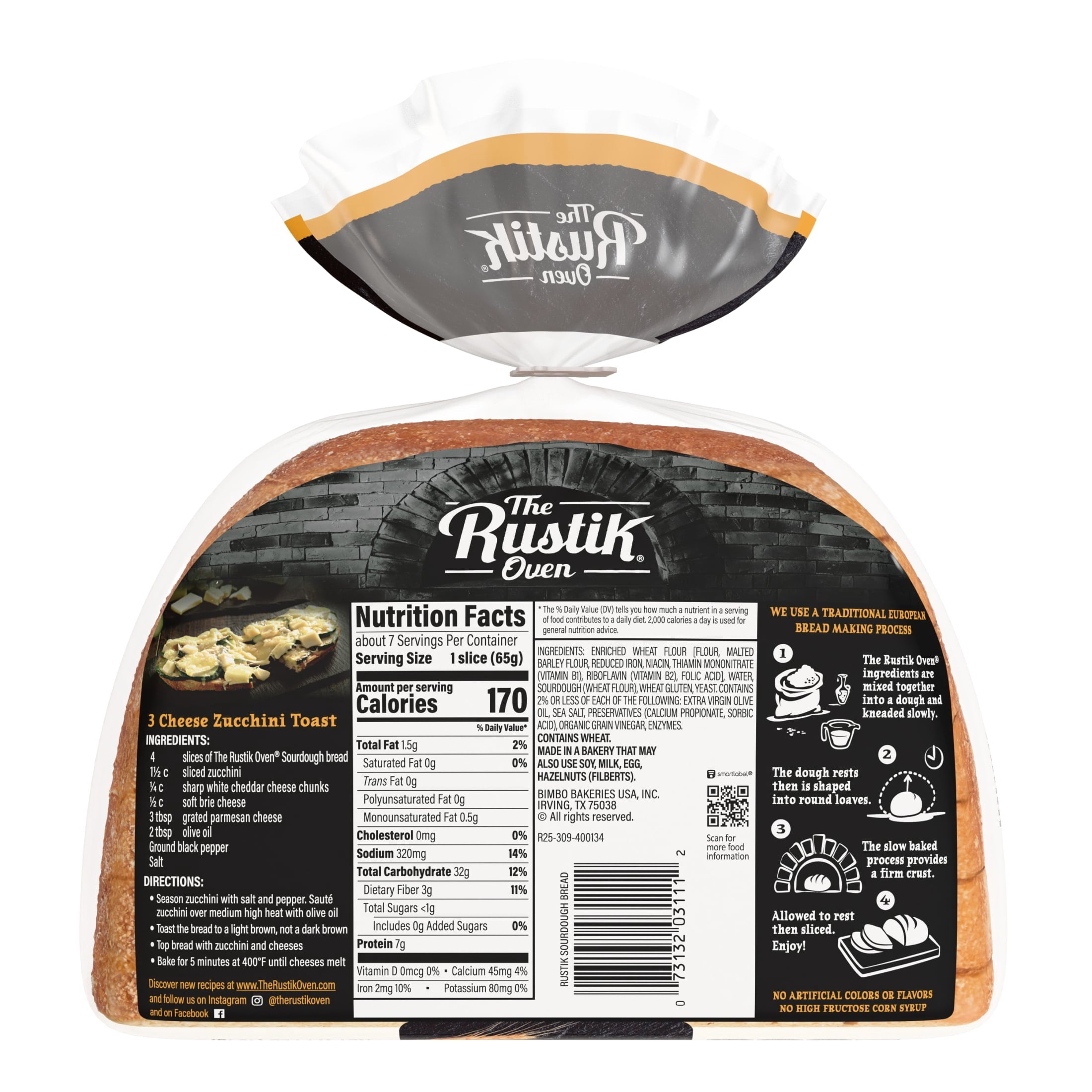 The Rustik Oven Sourdough Bread 16 Oz