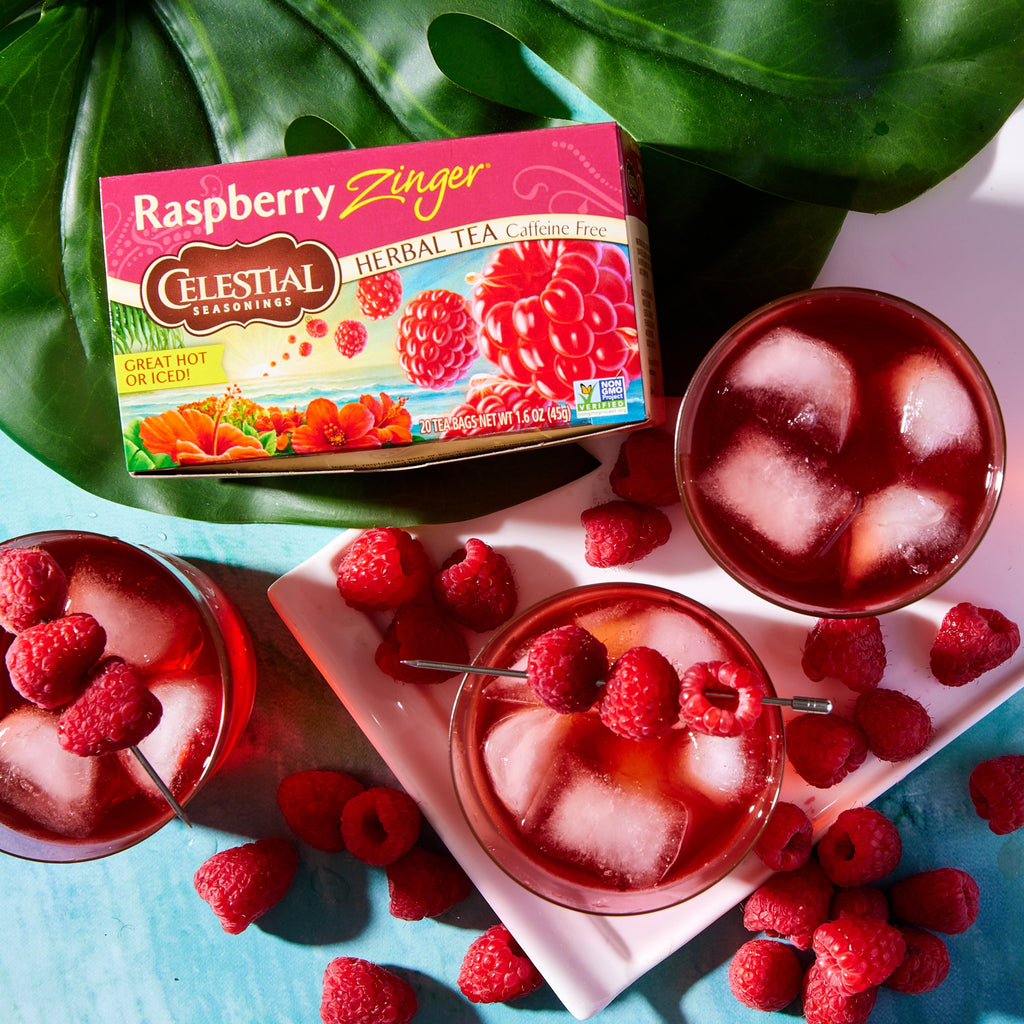 Celestial Seasonings Raspberry Zinger Caffeine-Free Herbal Tea Bags 1.7 oz 20 Count