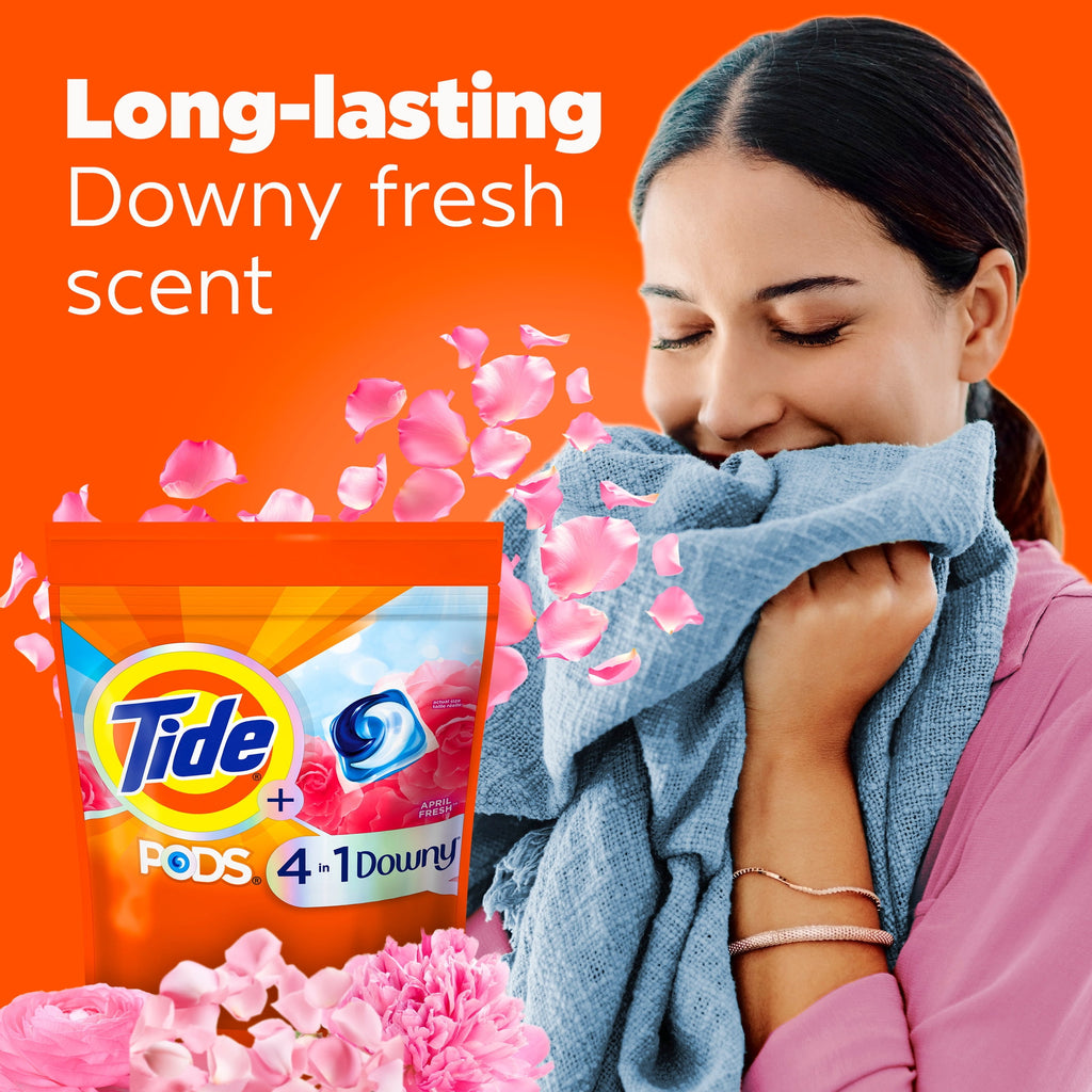 Tide PODS Laundry Detergent Pacs with Downy April Fresh Scent 11 Count