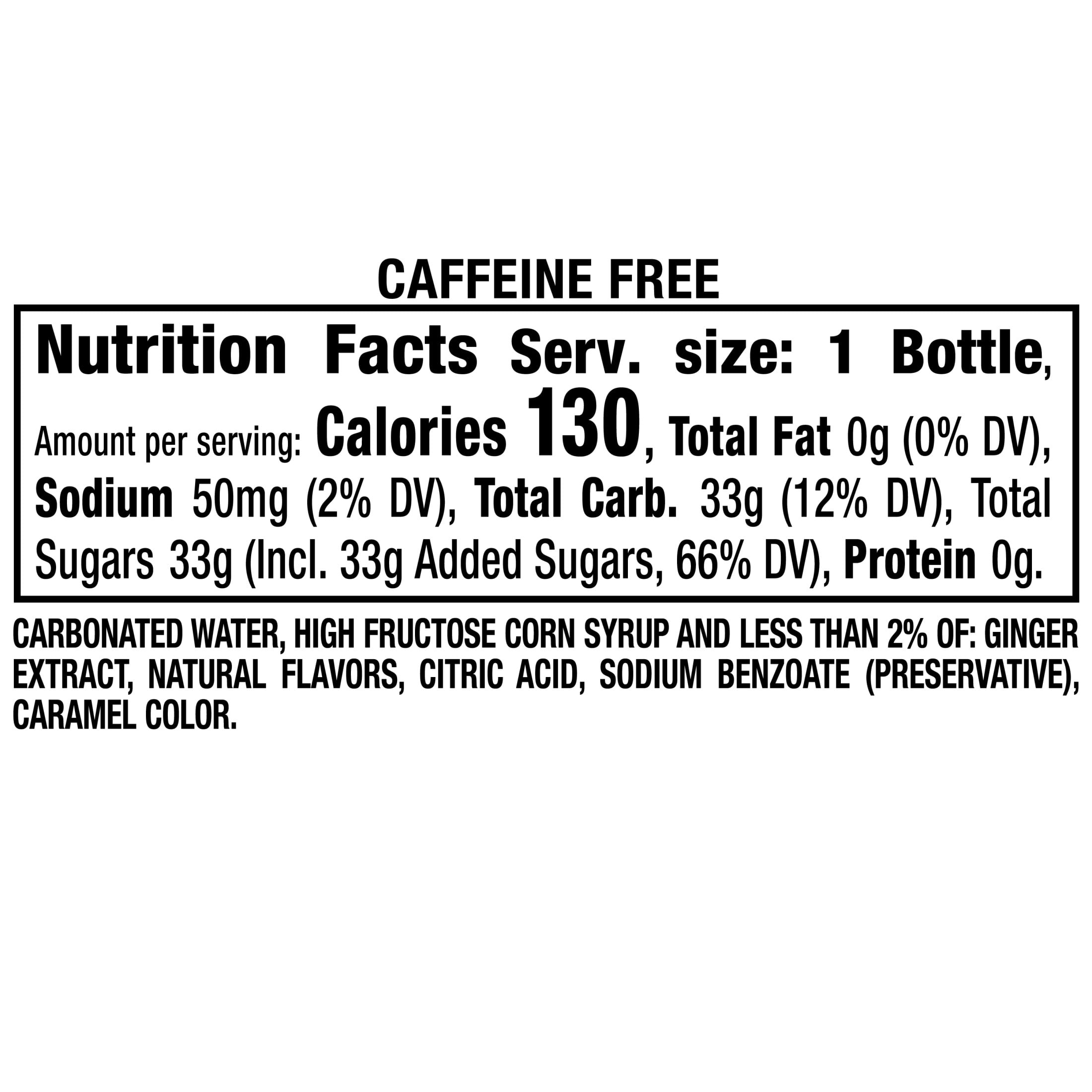 Canada Dry Caffeine Free Ginger Ale Soda Pop Bottles 12 Fl Oz 8 Pack