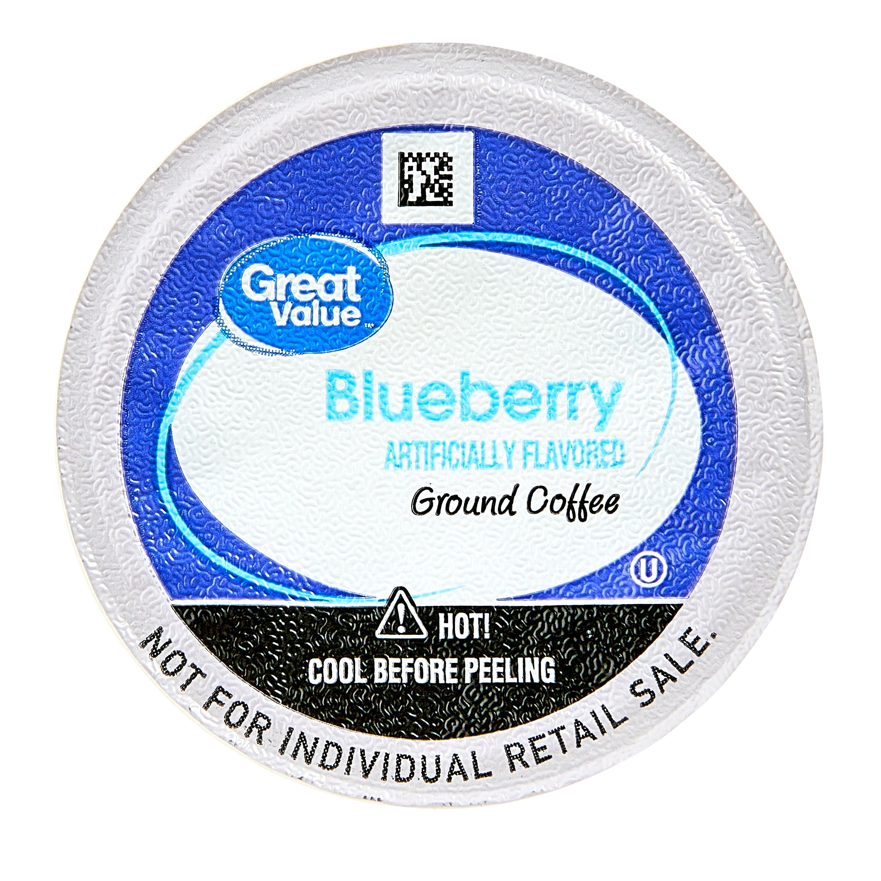 Great Value Blueberry Naturally Caffeinated Medium Roast Coffee Keurig K-Cup Pods 12 Count 3.9 oz Box