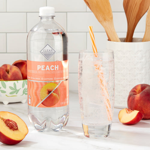 Clear American Peach Sparkling Water 33.8 fl oz