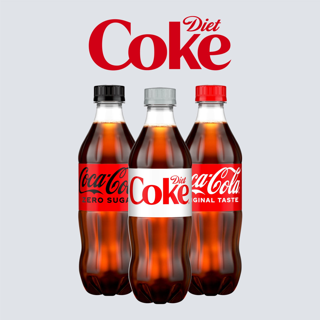 Soda Pop Bottles 16.9 Fl Oz 6 Pack Diet Coke