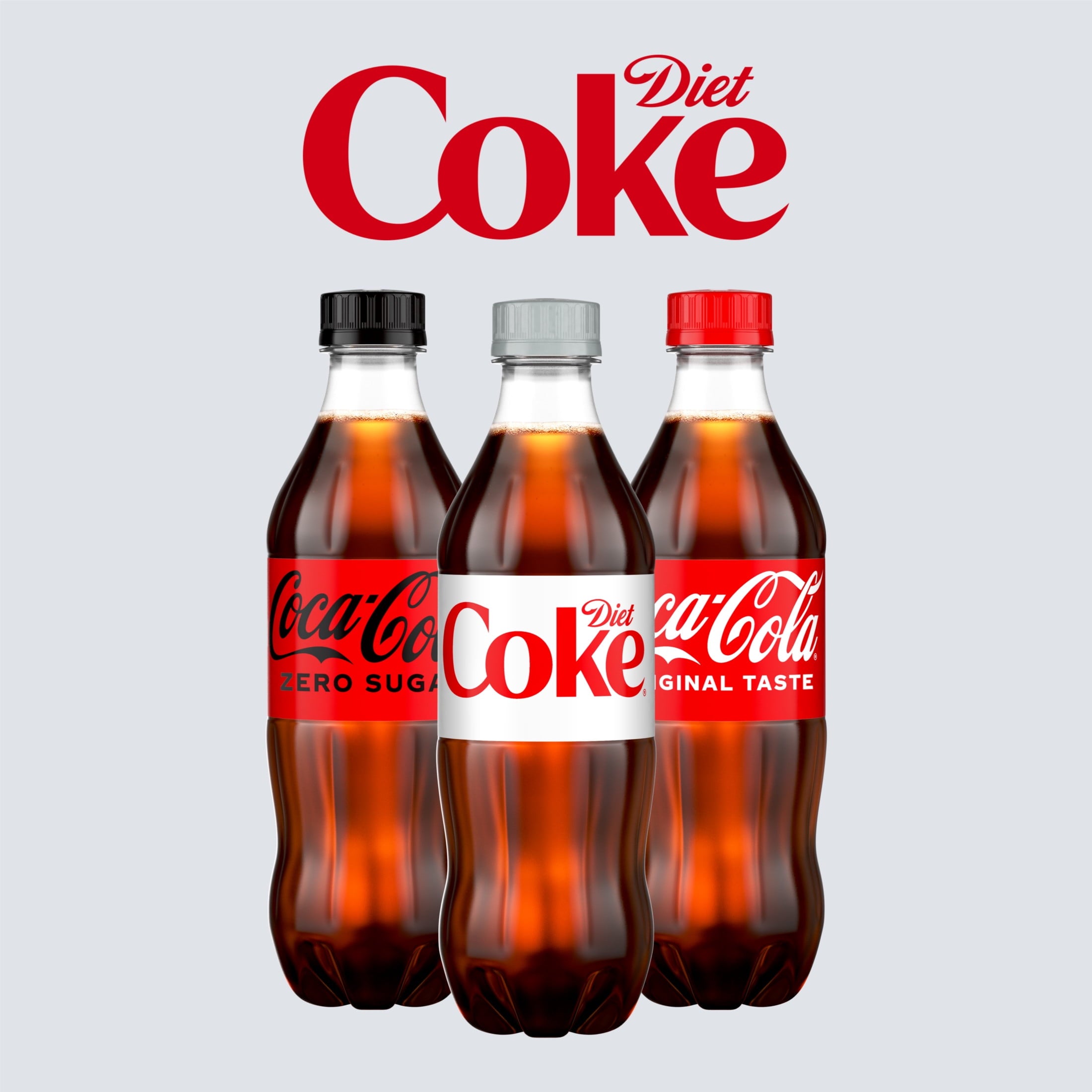 Soda Pop Bottles 16.9 Fl Oz 6 Pack Diet Coke