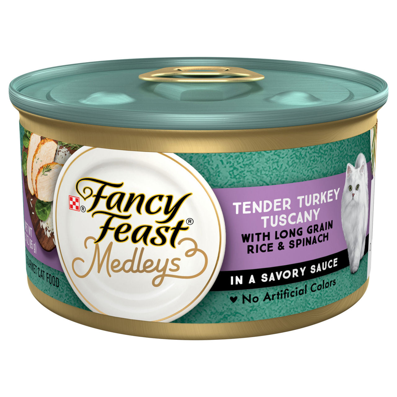 Fancy Feast Medleys Tender Turkey Tuscany Gourmet Cat Food 3 oz