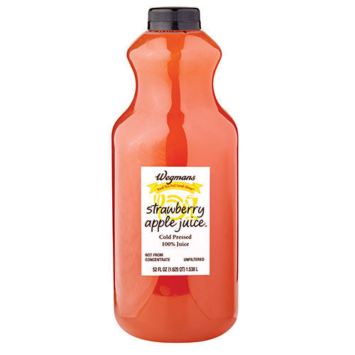 Wegmans Cold Pressed 100% Juice, Strawberry Apple 52 fl. oz.